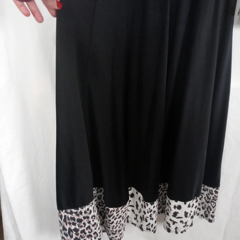Pin up couture retro pink black body con midi - Picture 7 of 14